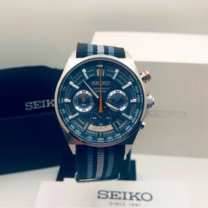 Seiko (8T63-00T0) Essentials Racing Inspired Chronograph Blue - SSB409